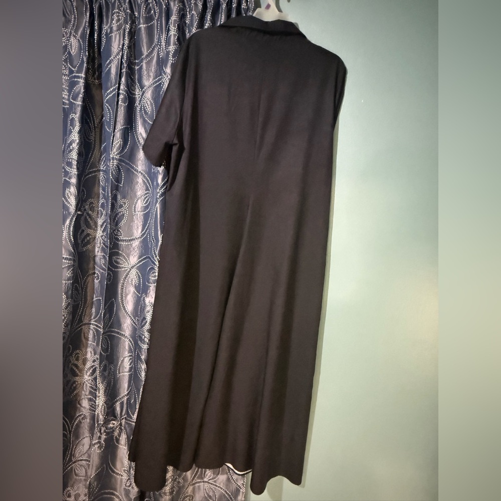 Black Crow Print Button Front Dress XXL - Picture 3 of 9